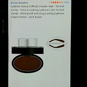 BROWPRO Dark Brown #3 Eyebrow Stamp New In BOX